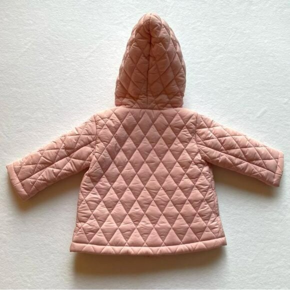 Rachel Riley Baby Hooded Quilted Jacket 6m Button Down Puffer Outerwear - Picture 2 of 7